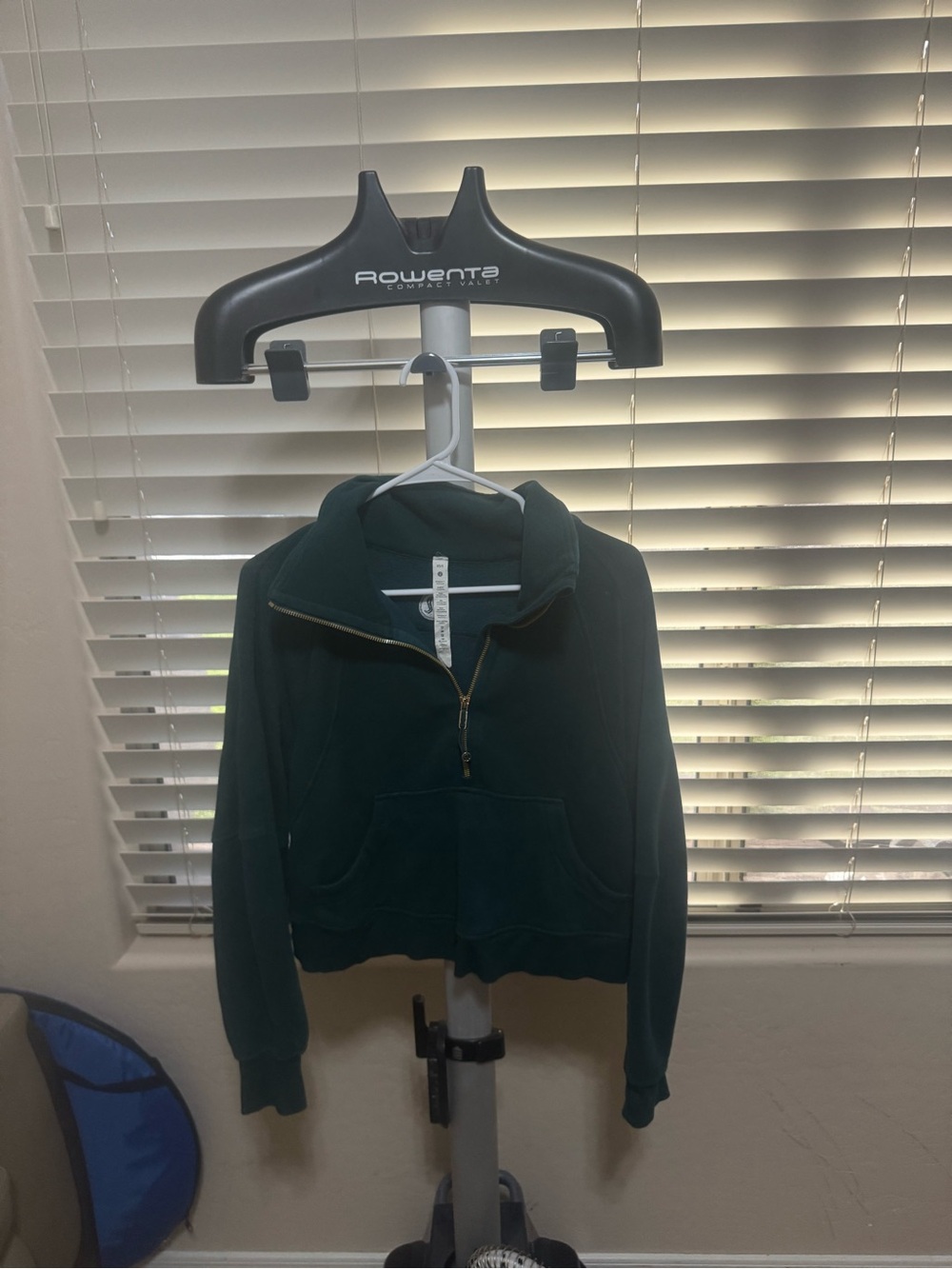Lululemon Scuba Half Zip Sweatshirt XS/S Dark Green Gold Zip